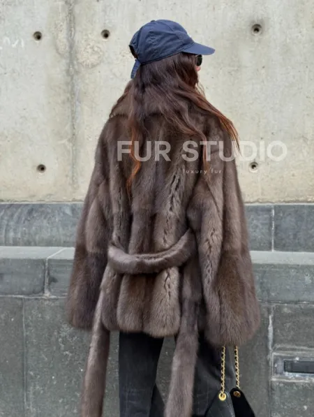 Шуба из меха куницы - автоледи - фото 11