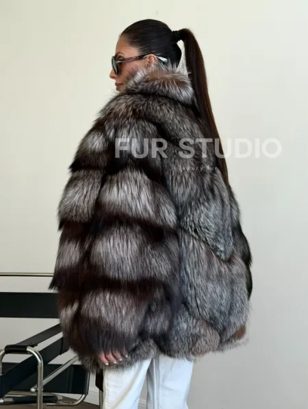 Шуба из лисы - летучая мышь - фото 5