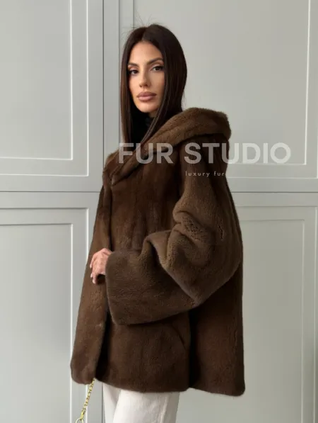 Автоледи с капюшоном из норки KOPENHAGEN FUR - фото 12