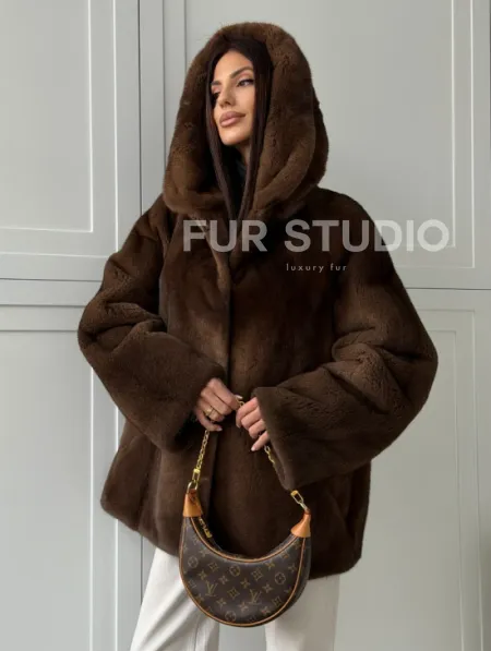 Автоледи с капюшоном из норки KOPENHAGEN FUR - фото 9