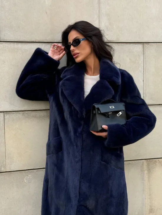 Норковая шуба цельный мех Saga furs - фото 8