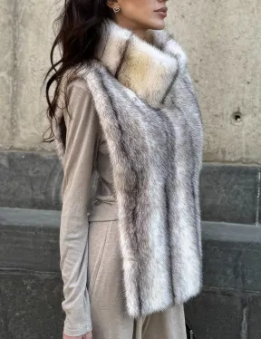 Женская манишка из норки крестовки - фото 2