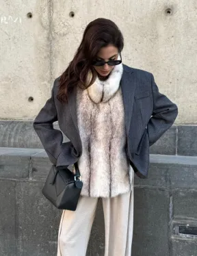 Женская манишка из норки крестовки - фото 10