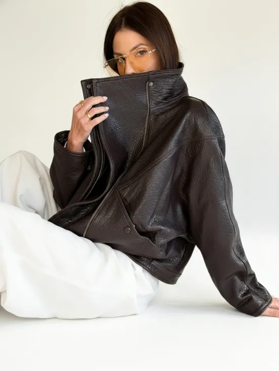 Женская кожаная куртка - фото 8